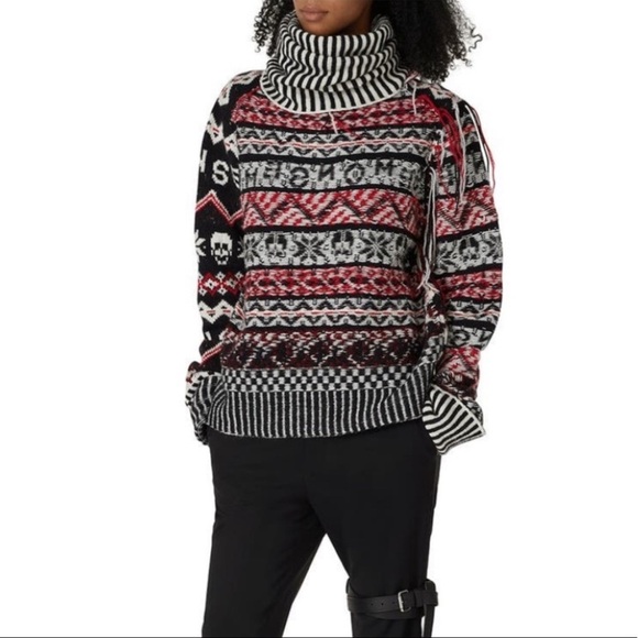 Monse red fairisle wool sweater - Picture 1 of 11